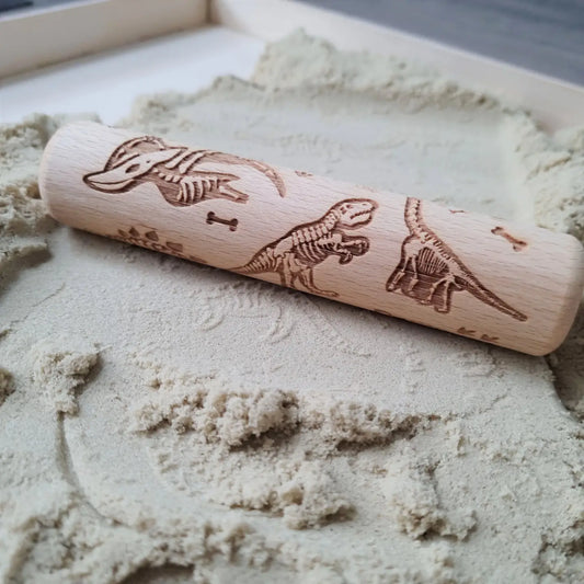 Houten Roller – Dino (14×Ø3 cm)