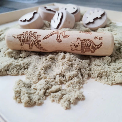 Houten Roller – Dino (14×Ø3 cm)